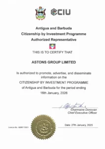 Antigua and Barbuda authorised representative licence